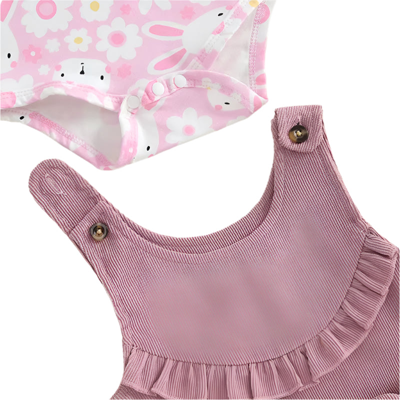Baby Girl Easter Outfit with Bunny Dress and Headband