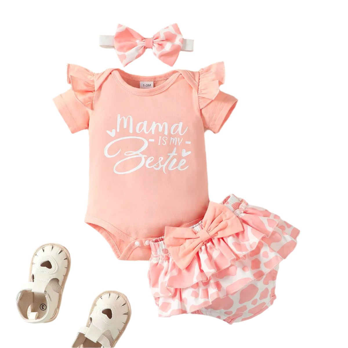 Adorable Mama is my Bestie Mother's Day Outfit with Headband