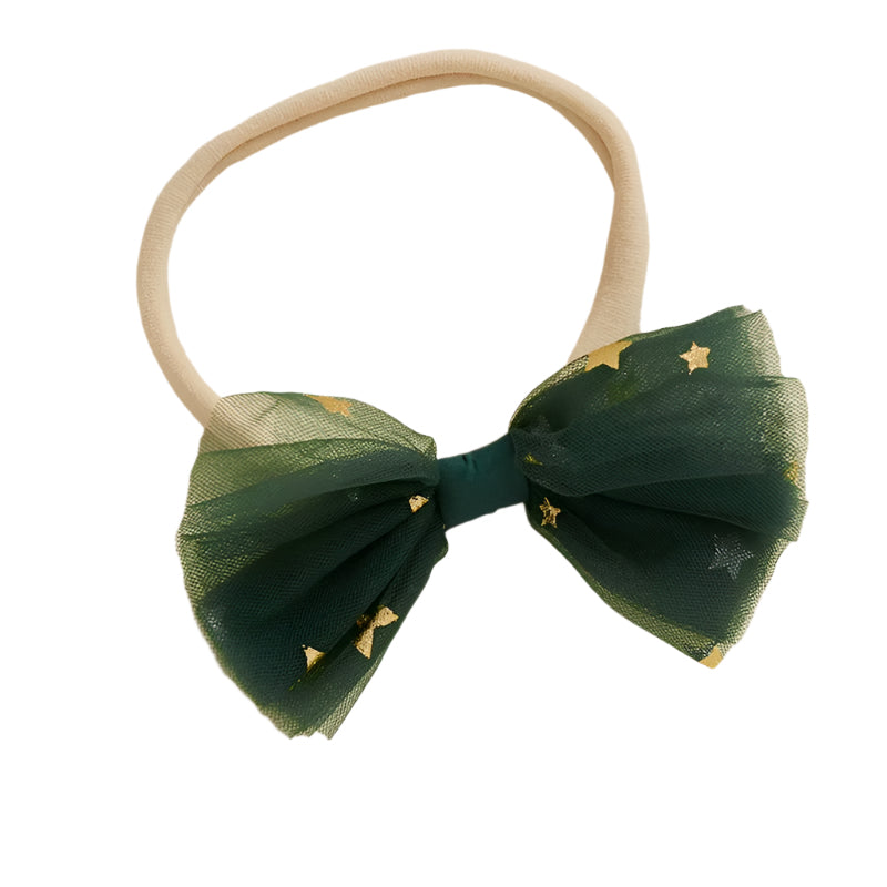Baby Girl Christmas Tree Dress with Headband