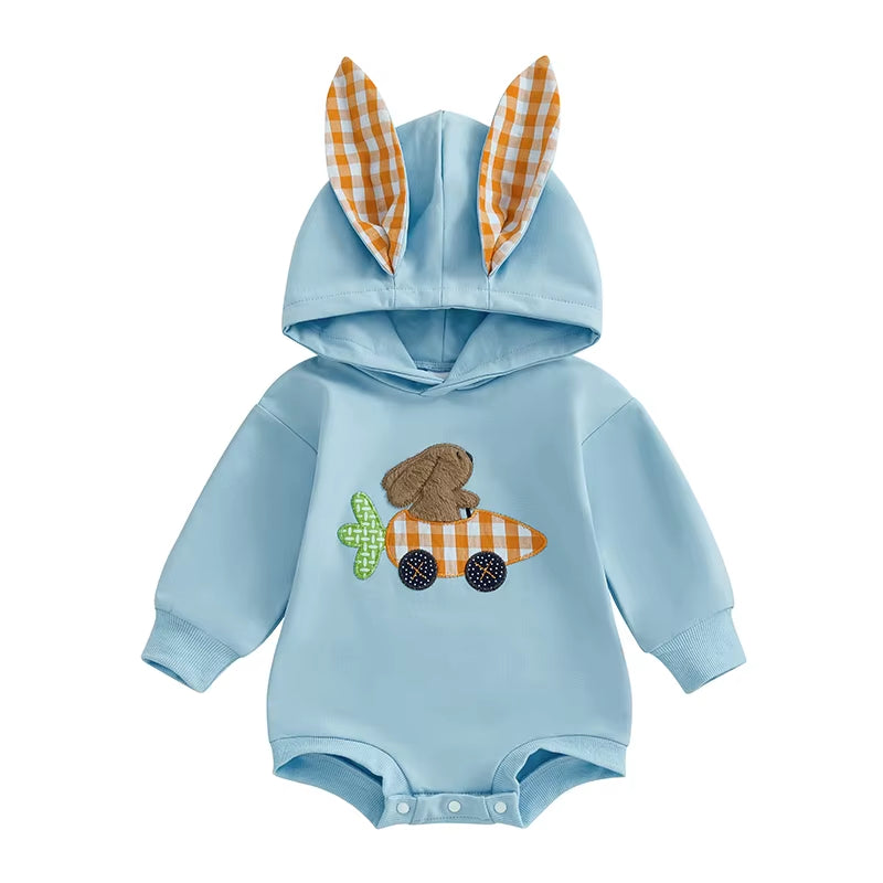 Baby Boy's First Easter Bunny Romper - Long Sleeve