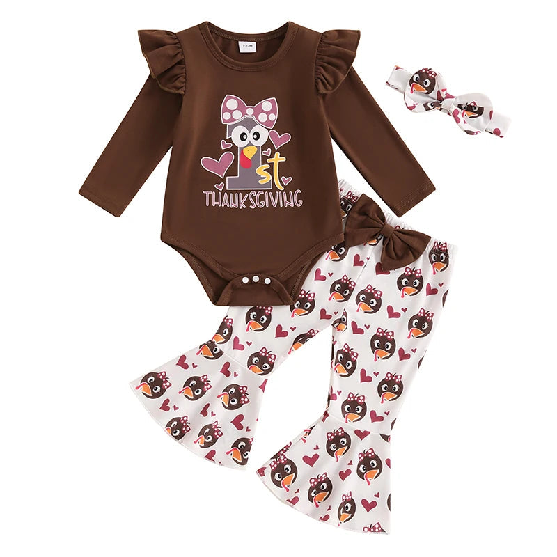 Baby Girl Cute Thanksgiving Outfit