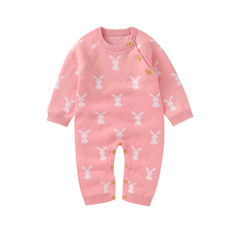 Cotton Knitted Easter Rabbit Onesie