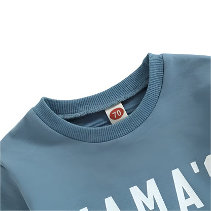 Charming Baby Boy 2-Piece Mama's Boy T-Shirt and Shorts Set for Mother's Day
