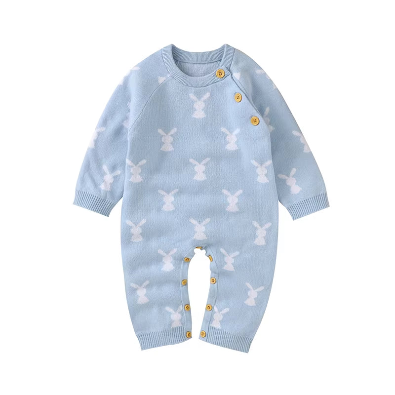 Cotton Knitted Easter Rabbit Onesie