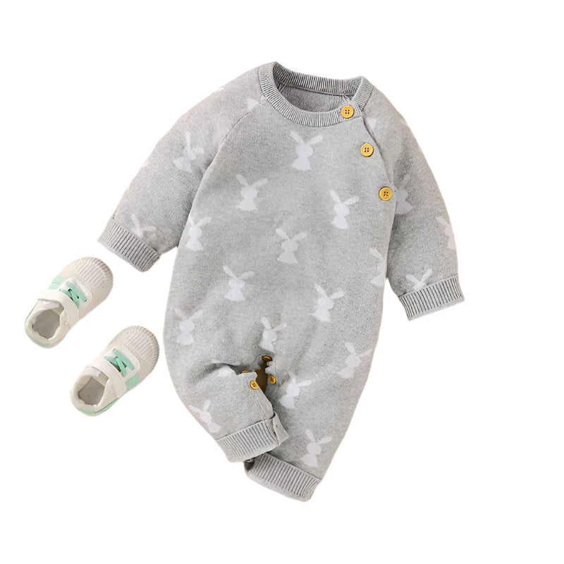 Cotton Knitted Easter Rabbit Onesie