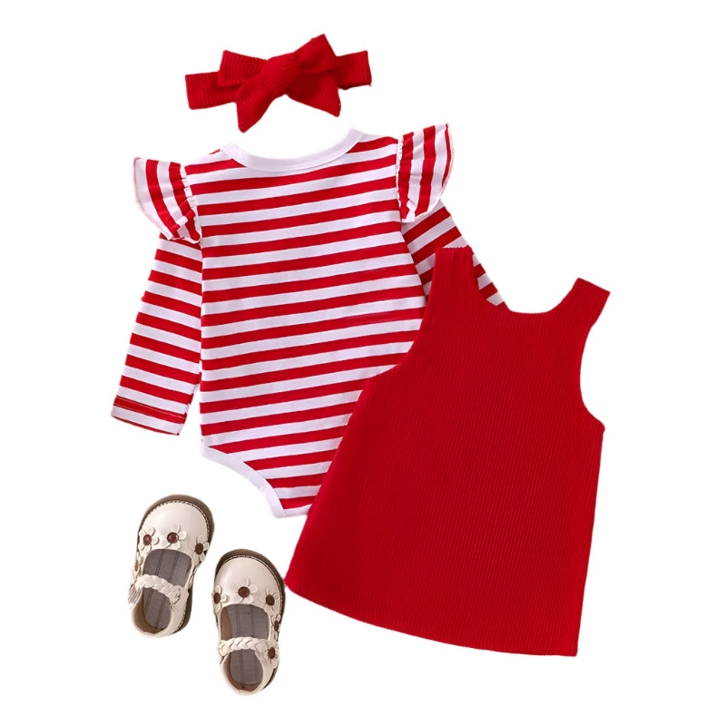 Stylish Baby Christmas Dress and Headband