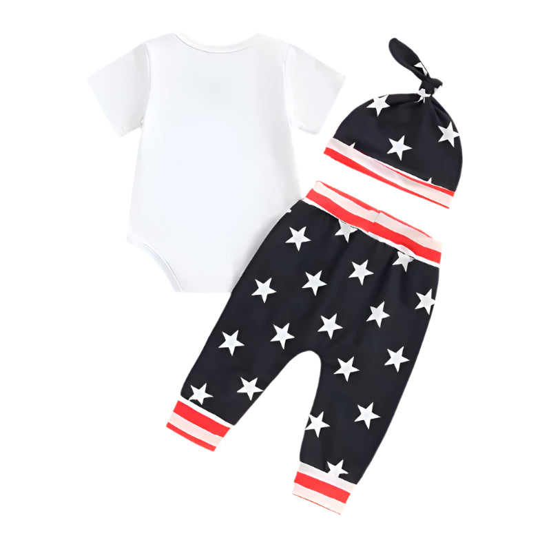 Stylish Baby 4th of July Outfit with Hat