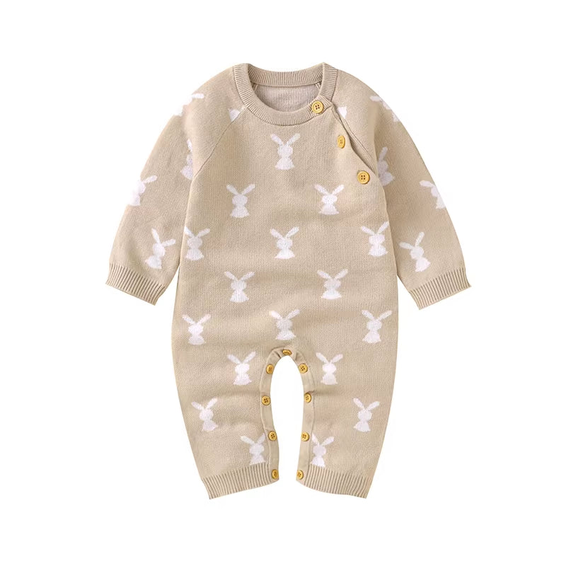 Cotton Knitted Easter Rabbit Onesie