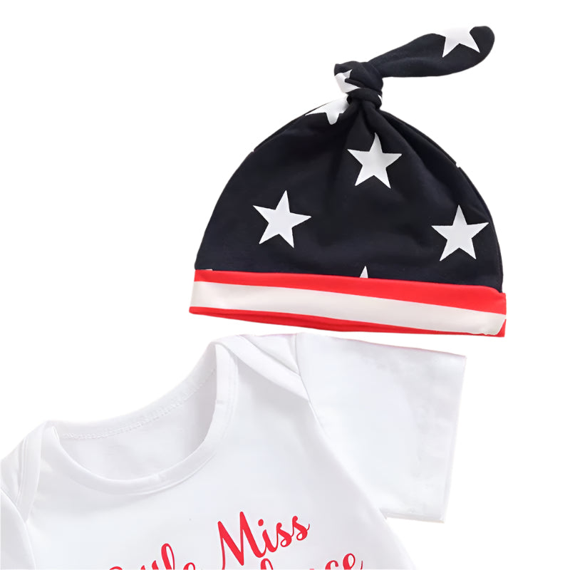 Stylish Baby 4th of July Outfit with Hat