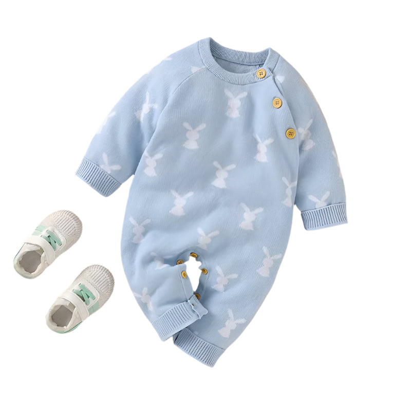 Cotton Knitted Easter Rabbit Onesie