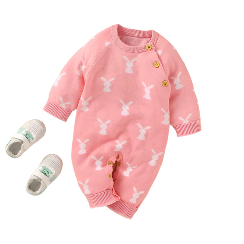 Cotton Knitted Easter Rabbit Onesie