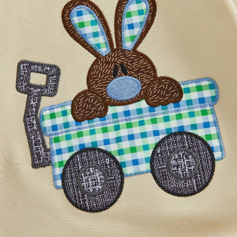 Baby Boy's First Easter Bunny Romper - Long Sleeve 